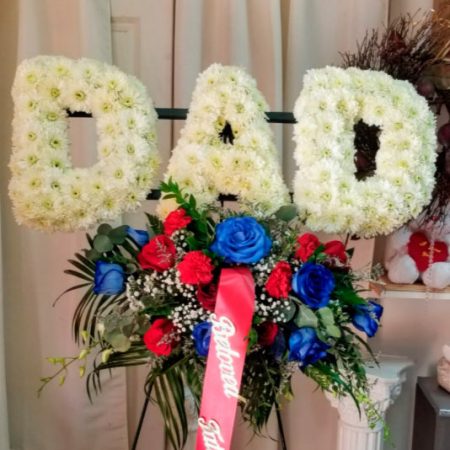 Dad Flowers Shape