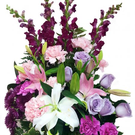 Purple and pink basket