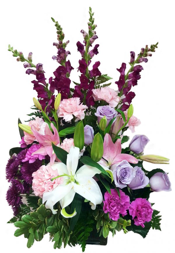 Purple and pink basket