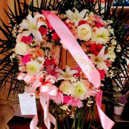 Pink and White Open Heart