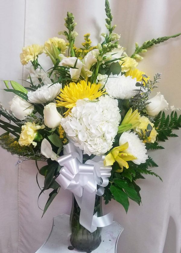 White Yellow Sympathy Flower