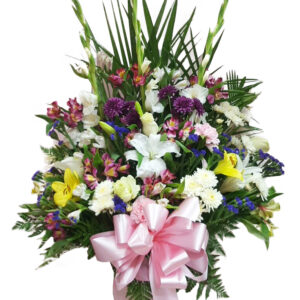 Mixed flower basket