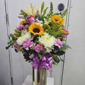 Lavender White Condolences Bouquet