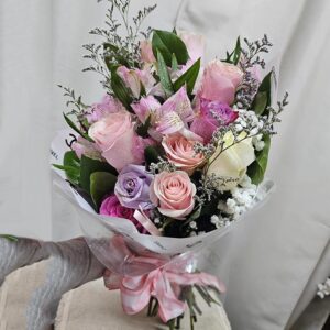 Pink lavender bunch bouquet