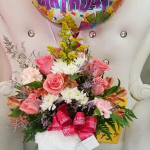 Teddy Bear Balloon Mix Flower