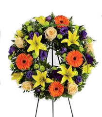 Yellow and orange wreath