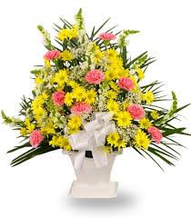 Yellow and pink basket